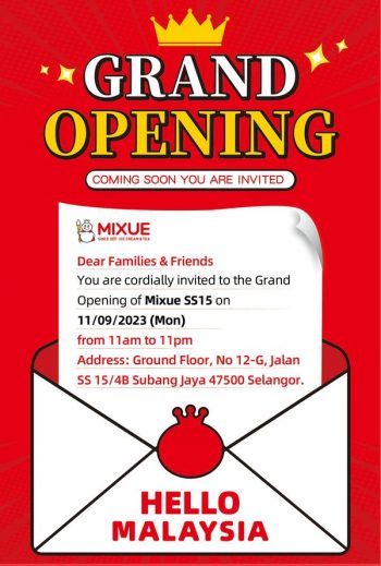 MIXUE-Grand-Opening-at-SS15-350x519 - Beverages Food , Restaurant & Pub Promotions & Freebies Selangor 