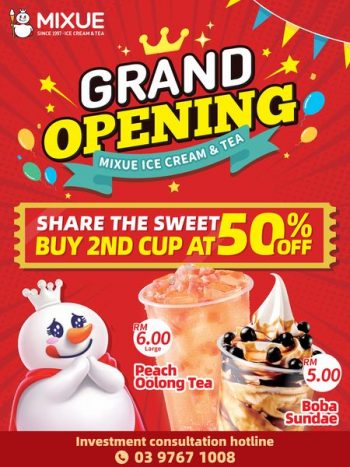 MIXUE-Grand-Opening-at-Sungai-Long-1-350x467 - Beverages Food , Restaurant & Pub Promotions & Freebies Selangor 