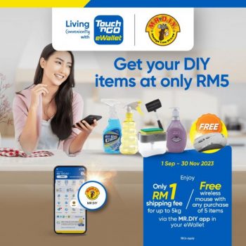 MR-DIY-TnG-eWallet-RM5-Sitewide-RM1-Shipping-Free-Promotion-350x350 - Johor Kedah Kelantan Kuala Lumpur Melaka Negeri Sembilan Pahang Penang Perak Perlis Promotions & Freebies Putrajaya Sabah Sarawak Selangor Supermarket & Hypermarket Terengganu 