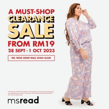 MS-READ-Clearance-Sale-at-AEON-Mall-Shah-Alam-1-350x350 - Apparels Fashion Accessories Fashion Lifestyle & Department Store Selangor Warehouse Sale & Clearance in Malaysia 