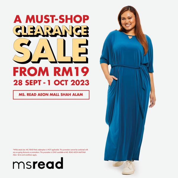 5-12 Oct 2023: Sorella Warehouse Sale! Price as low as RM1 only