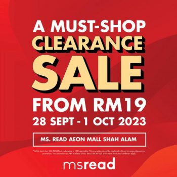 MS-READ-Clearance-Sale-at-AEON-Mall-Shah-Alam-350x350 - Apparels Fashion Accessories Fashion Lifestyle & Department Store Selangor Warehouse Sale & Clearance in Malaysia 