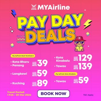 MYAirline-Pay-Day-Deals-350x350 - Air Fare Johor Kedah Kelantan Kuala Lumpur Melaka Negeri Sembilan Pahang Penang Perak Perlis Promotions & Freebies Putrajaya Sabah Sarawak Selangor Sports,Leisure & Travel Terengganu 