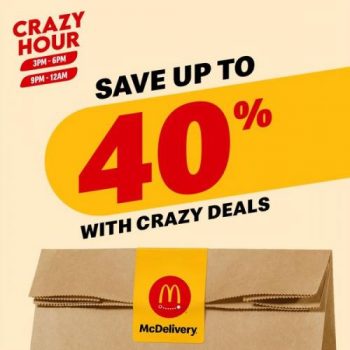 McDonalds-McDelivery-Crazy-Hour-Promotion-350x350 - Johor Kedah Kelantan Kuala Lumpur Melaka Negeri Sembilan Pahang Penang Perak Perlis Promotions & Freebies Putrajaya Sabah Sarawak Selangor Supermarket & Hypermarket Terengganu 