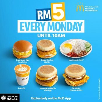 McDonalds-RM5-Monday-Morning-Promotion-350x350 - Beverages Fast Food Food , Restaurant & Pub Johor Kedah Kelantan Kuala Lumpur Melaka Negeri Sembilan Pahang Penang Perak Perlis Promotions & Freebies Putrajaya Sabah Sarawak Selangor Terengganu 