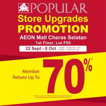 POPULAR-Store-Upgrades-Promotion-at-AEON-Mall-Cheras-Selatan-350x350 - Books & Magazines Promotions & Freebies Selangor Stationery 