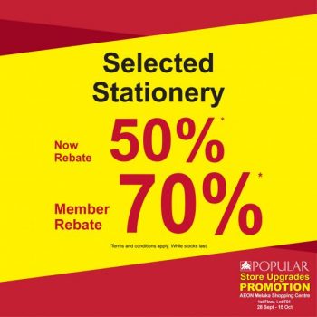 POPULAR-Store-Upgrades-Promotion-at-AEON-Melaka-Shopping-Centre-3-350x350 - Books & Magazines Melaka Promotions & Freebies Stationery 