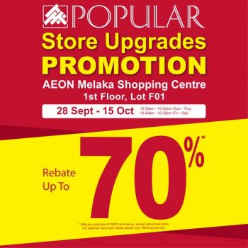 POPULAR-Store-Upgrades-Promotion-at-AEON-Melaka-Shopping-Centre-350x350 - Books & Magazines Melaka Promotions & Freebies Stationery 