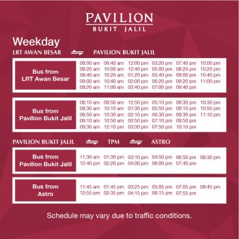 Pavilion-Bukit-Jalil-Free-Shuttle-Service-1-350x350 - Kuala Lumpur Others Promotions & Freebies Selangor 