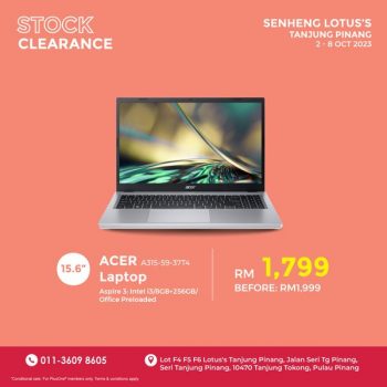 SENHENG-Clearance-Sale-at-Lotuss-Tanjung-Pinang-1-350x350 - Electronics & Computers Home Appliances IT Gadgets Accessories Kitchen Appliances Laptop Mobile Phone Penang Tablets Warehouse Sale & Clearance in Malaysia 