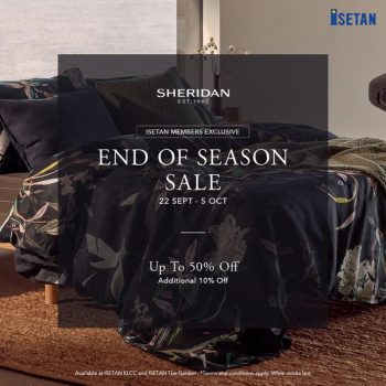 SHERIDAN-End-of-Seasons-Clearance-Sale-at-Isetan-350x350 - Beddings Home & Garden & Tools Kuala Lumpur Mattress Selangor Warehouse Sale & Clearance in Malaysia 