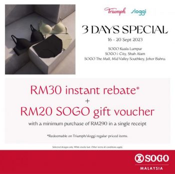 SOGO-Triumph-Sloggi-Malaysia-Day-Promotion-350x349 - Fashion Accessories Fashion Lifestyle & Department Store Johor Kuala Lumpur Lingerie Promotions & Freebies Selangor Underwear 