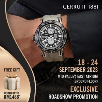 Solar-Time-Cerruti-1881-Watches-Roadshow-Event-at-Mid-Valley-350x350 - Events & Fairs Fashion Lifestyle & Department Store Kuala Lumpur Selangor Watches 