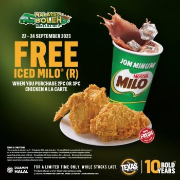 Texas-Chicken-Free-Milo-Promotion-350x350 - Beverages Food , Restaurant & Pub Johor Kedah Kelantan Kuala Lumpur Melaka Negeri Sembilan Pahang Penang Perak Perlis Promotions & Freebies Putrajaya Sabah Sarawak Selangor Terengganu 