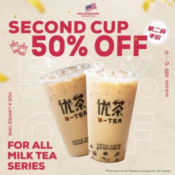 U-TEA-Malaysia-Day-Promotion-350x350 - Beverages Food , Restaurant & Pub Johor Kedah Kelantan Kuala Lumpur Melaka Negeri Sembilan Pahang Penang Perak Perlis Promotions & Freebies Putrajaya Sabah Sarawak Selangor Terengganu 