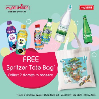 myNEWS-Free-Free-Spritzer-Tote-Bag-Promo-350x350 - Johor Kedah Kelantan Kuala Lumpur Melaka Negeri Sembilan Pahang Penang Perak Perlis Promotions & Freebies Putrajaya Sabah Sarawak Selangor Supermarket & Hypermarket Terengganu 