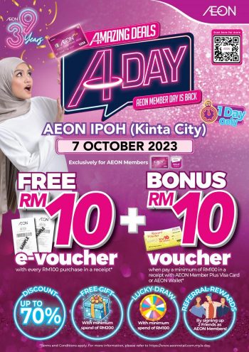 AEON-Ipoh-Kinta-City-A-Day-Sale-350x495 - Malaysia Sales Perak Supermarket & Hypermarket 