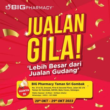 BIG-Pharmacy-Crazy-Sales-at-Taman-Sri-Gombak-350x350 - Beauty & Health Health Supplements Malaysia Sales Personal Care Selangor 