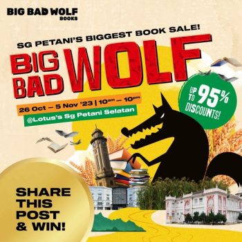 Big-Bad-Wolf-Books-Biggest-Book-Sale-at-Lotuss-Sg-Petani-Selatan-350x350 - Books & Magazines Kedah Stationery Warehouse Sale & Clearance in Malaysia 