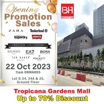 Brandz-Hub-Opening-Promotion-Sale-at-Tropicana-Gardens-Mall-350x350 - Apparels Fashion Accessories Fashion Lifestyle & Department Store Footwear Malaysia Sales Selangor 