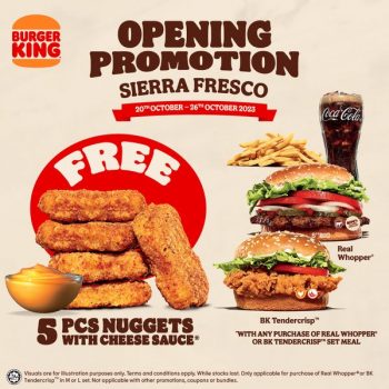 Burger-King-Opening-Promo-at-Sierra-Fresco-1-350x350 - Beverages Food , Restaurant & Pub Promotions & Freebies Selangor 