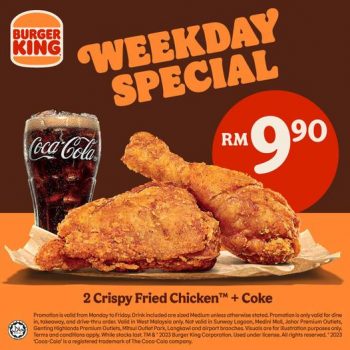 Burger-King-Weekday-Promotion-350x350 - Beverages Food , Restaurant & Pub Johor Kedah Kelantan Kuala Lumpur Melaka Negeri Sembilan Pahang Penang Perak Perlis Promotions & Freebies Putrajaya Sabah Sarawak Selangor Terengganu 