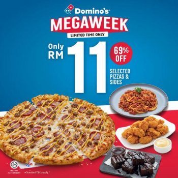 Dominos-Pizza-Mega-Week-Promotion-350x350 - Beverages Food , Restaurant & Pub Johor Kedah Kelantan Kuala Lumpur Melaka Negeri Sembilan Pahang Penang Perak Perlis Pizza Promotions & Freebies Putrajaya Sabah Sarawak Selangor Terengganu 