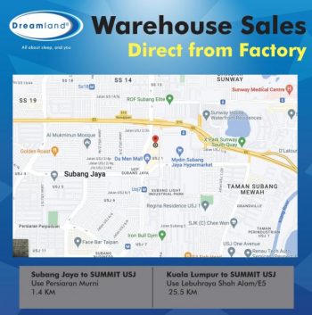 Dreamland-Warehouse-Sale-at-Summit-USJ-1-350x353 - Beddings Home & Garden & Tools Mattress Selangor Warehouse Sale & Clearance in Malaysia 