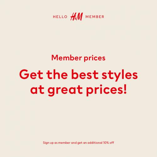 Hm hot sale member price