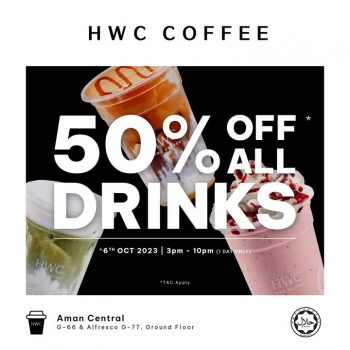 HWC-Coffee-Grand-Opening-Special-at-Aman-Central-350x350 - Beverages Food , Restaurant & Pub Kedah Promotions & Freebies 