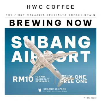 HWC-Coffee-Opening-Promo-at-Subang-Skypark-Airport-350x350 - Beverages Food , Restaurant & Pub Promotions & Freebies Selangor 