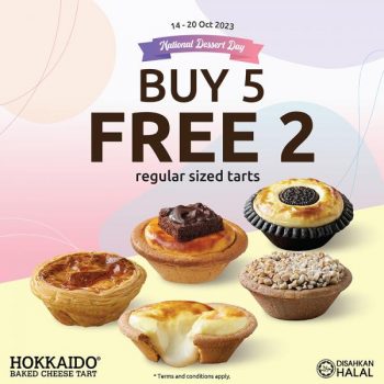 Hokkaido-Baked-Cheese-Tart-National-Dessert-Day-Promotion-1-350x350 - Beverages Food , Restaurant & Pub Johor Kedah Kelantan Kuala Lumpur Melaka Negeri Sembilan Pahang Penang Perak Perlis Promotions & Freebies Putrajaya Sabah Sarawak Selangor Terengganu 