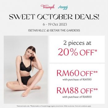Isetan-Sweet-October-Deals-350x350 - Fashion Accessories Fashion Lifestyle & Department Store Kuala Lumpur Lingerie Promotions & Freebies Selangor Underwear 