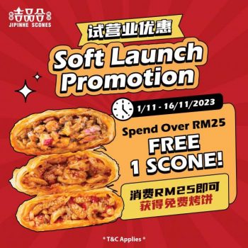 Jipinhe-Scones-Opening-Promotion-at-Queensbay-Mall-1-350x350 - Beverages Food , Restaurant & Pub Penang Promotions & Freebies 