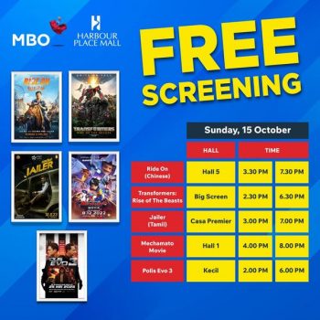 MBO-Cinemas-Opening-Deal-at-Harbour-Place-Klang-3-350x350 - Cinemas Movie & Music & Games Promotions & Freebies Selangor 