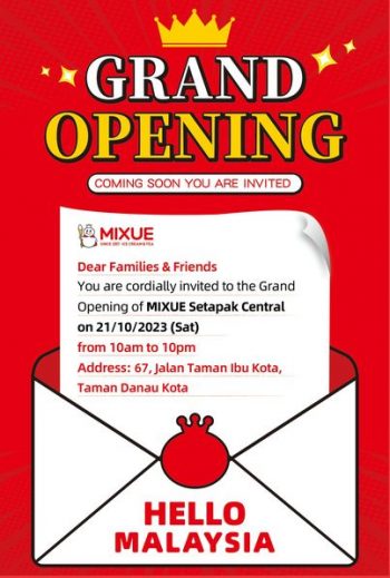 MIXUE-Grand-Opening-at-Setapak-Central-350x519 - Beverages Food , Restaurant & Pub Promotions & Freebies Selangor 