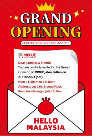 MIXUE-Opening-Promotion-at-Jalan-Sultan-350x519 - Beverages Food , Restaurant & Pub Kuala Lumpur Promotions & Freebies Selangor 