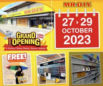 MR.DIY-Grand-Opening-Promotion-at-Kiaburi-Plaza-350x291 - Others Promotions & Freebies Sabah 