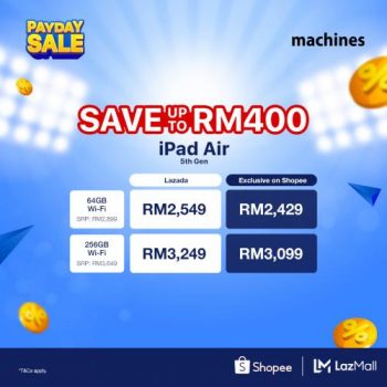 Machines-October-Payday-Sale-on-Shopee-Lazada-5-350x350 - Computer Accessories Electronics & Computers IT Gadgets Accessories Johor Kedah Kelantan Kuala Lumpur Malaysia Sales Melaka Mobile Phone Negeri Sembilan Online Store Pahang Penang Perak Perlis Putrajaya Sabah Sarawak Selangor Terengganu 