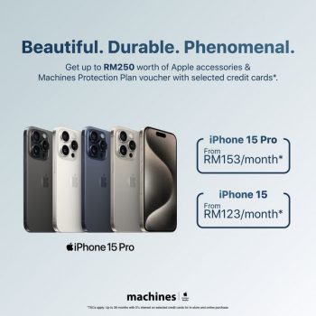 Machines-iPhone-15-and-iPhone-15-Pro-Deals-with-Maybank-350x350 - Electronics & Computers IT Gadgets Accessories Johor Kedah Kelantan Kuala Lumpur Melaka Mobile Phone Negeri Sembilan Pahang Penang Perak Perlis Promotions & Freebies Putrajaya Sabah Sarawak Selangor Terengganu 