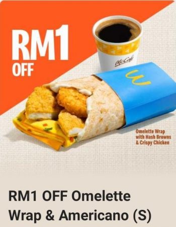 McDonalds-RM1-OFF-Omelette-Wrap-Americano-Promotion-350x450 - Beverages Fast Food Food , Restaurant & Pub Johor Kedah Kelantan Kuala Lumpur Melaka Negeri Sembilan Pahang Penang Perak Perlis Promotions & Freebies Putrajaya Sabah Sarawak Selangor Terengganu 