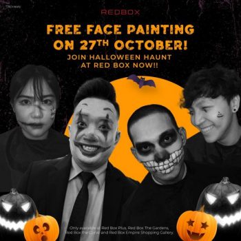 Red-Box-Karaoke-Free-Halloween-Face-Painting-Promotion-350x350 - Karaoke Kuala Lumpur Movie & Music & Games Promotions & Freebies Selangor 