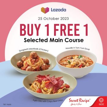 Secret-Recipe-Buy-1-Free-1-Main-Course-Promo-350x350 - Beverages Food , Restaurant & Pub Johor Kedah Kelantan Kuala Lumpur Melaka Negeri Sembilan Pahang Penang Perak Perlis Promotions & Freebies Putrajaya Sabah Sarawak Selangor Terengganu 