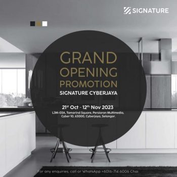 Signature-Grand-Opening-Promotion-at-Cyberjaya-350x350 - Building Materials Furniture Home & Garden & Tools Kitchenware Promotions & Freebies Selangor 