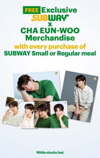 Subway-Free-Subway-x-Cha-Eun-woo-Merchandise-Promotion-350x551 - Beverages Food , Restaurant & Pub Johor Kedah Kelantan Kuala Lumpur Melaka Negeri Sembilan Pahang Penang Perak Perlis Promotions & Freebies Putrajaya Sabah Sarawak Selangor Terengganu 