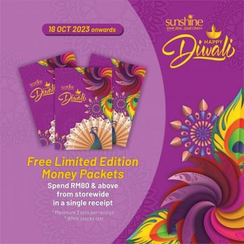 Sunshine-Deepavali-Promotion-Free-Limited-Edition-Money-Packets-Paper-Bag-350x350 - Penang Promotions & Freebies Supermarket & Hypermarket 