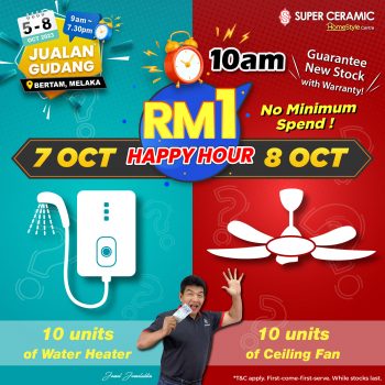 SuperCeramic-Warehouse-Sale-350x350 - Home & Garden & Tools Kitchenware Lightings Melaka Sanitary & Bathroom Warehouse Sale & Clearance in Malaysia 