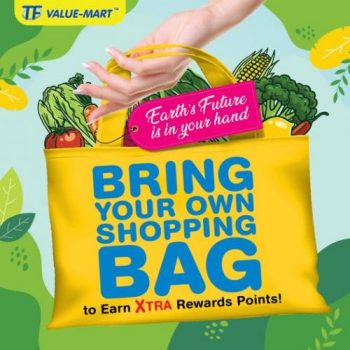 TF-Value-Mart-Bring-Your-Own-Shopping-Bag-Earn-Extra-Rewards-Points-Promotion-350x350 - Johor Kedah Kelantan Kuala Lumpur Melaka Negeri Sembilan Pahang Penang Perak Perlis Promotions & Freebies Putrajaya Sabah Sarawak Selangor Supermarket & Hypermarket Terengganu 
