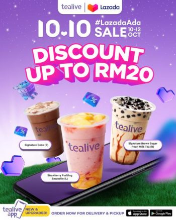 Tealive-Lazada-10.10-Sale-350x438 - Beverages Food , Restaurant & Pub Johor Kedah Kelantan Kuala Lumpur Malaysia Sales Melaka Negeri Sembilan Online Store Pahang Penang Perak Perlis Putrajaya Sabah Sarawak Selangor Terengganu 