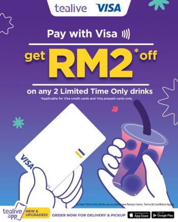 Tealive-Pay-with-Visa-Deal-350x438 - Beverages Food , Restaurant & Pub Johor Kedah Kelantan Kuala Lumpur Melaka Negeri Sembilan Online Store Pahang Penang Perak Perlis Promotions & Freebies Putrajaya Sabah Sarawak Selangor Terengganu 